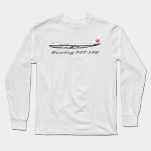 Japan Airlines 747-100 Tee Shirt Version Long Sleeve T-Shirt